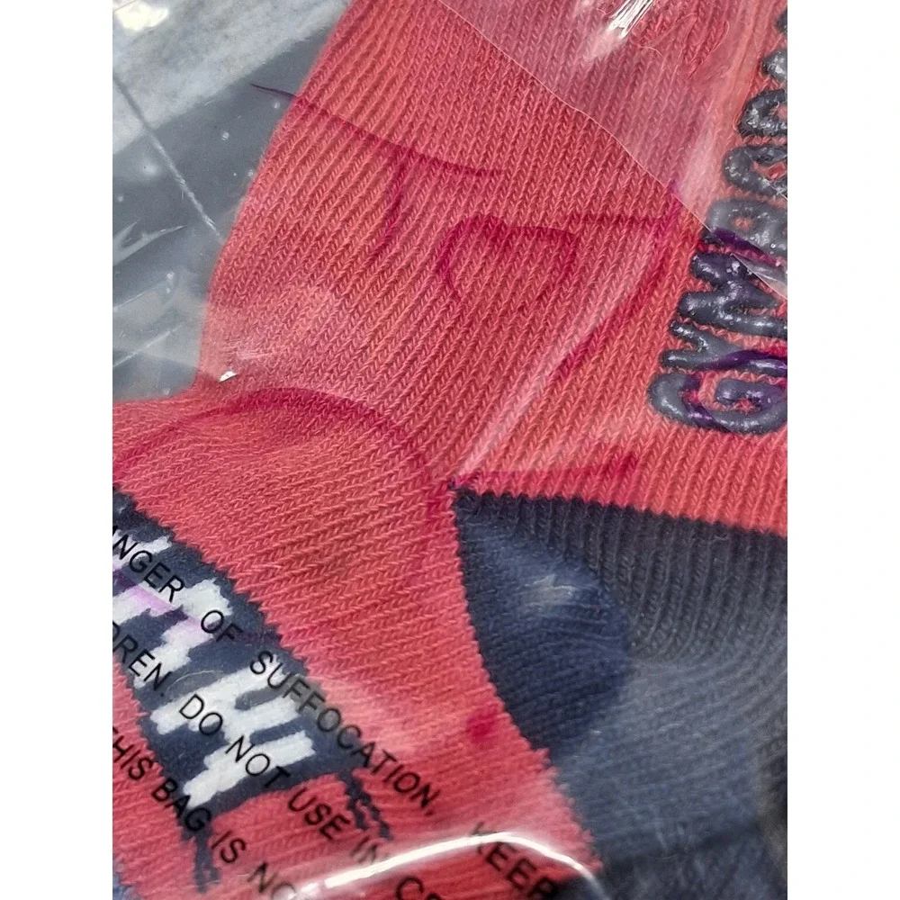 Gymboree Baby Socks Red White Navy Baseball MVP 2 Pairs 6 12 Months